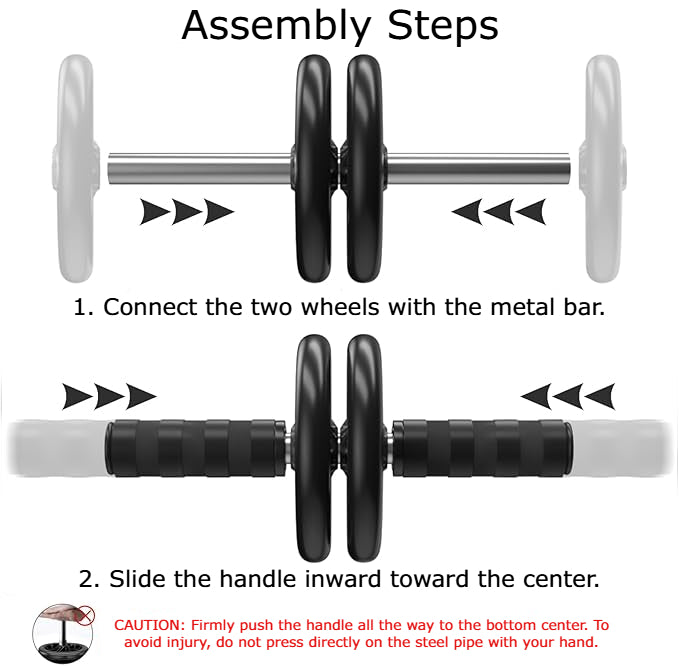 Abdominal Roller Wheel - Durable Ab Roller for Home Gym & Fitness Travel