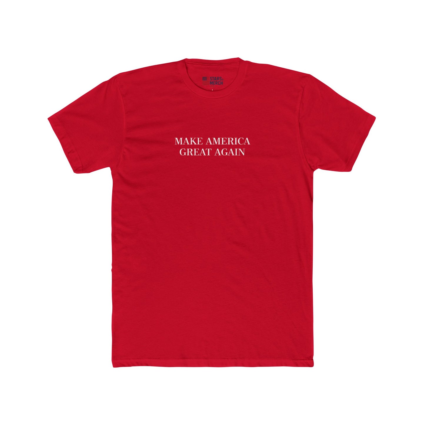 Unisex Cotton Crew Tee - "Make America Great Again"